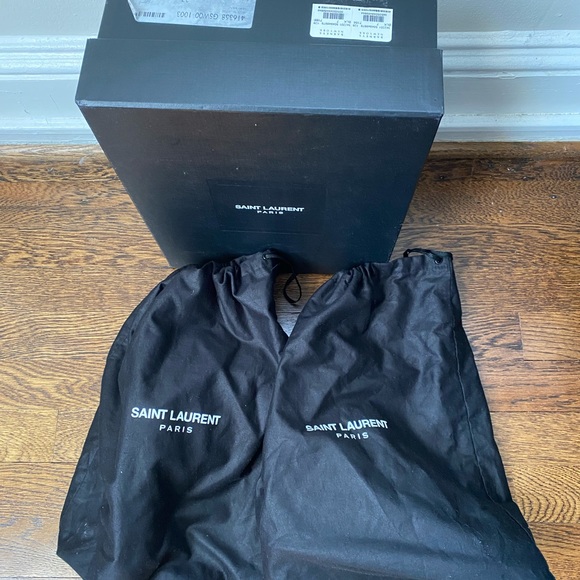 SAINT LAURENT Dylan Paillette Ankle Boots - Picture 8 of 8